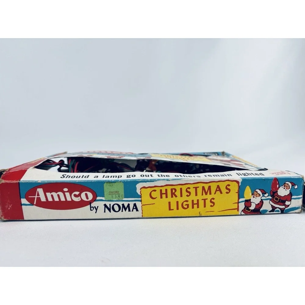 Vintage Amico by Noma 15 Indoor String Christmas Lights Catalog No. 2515